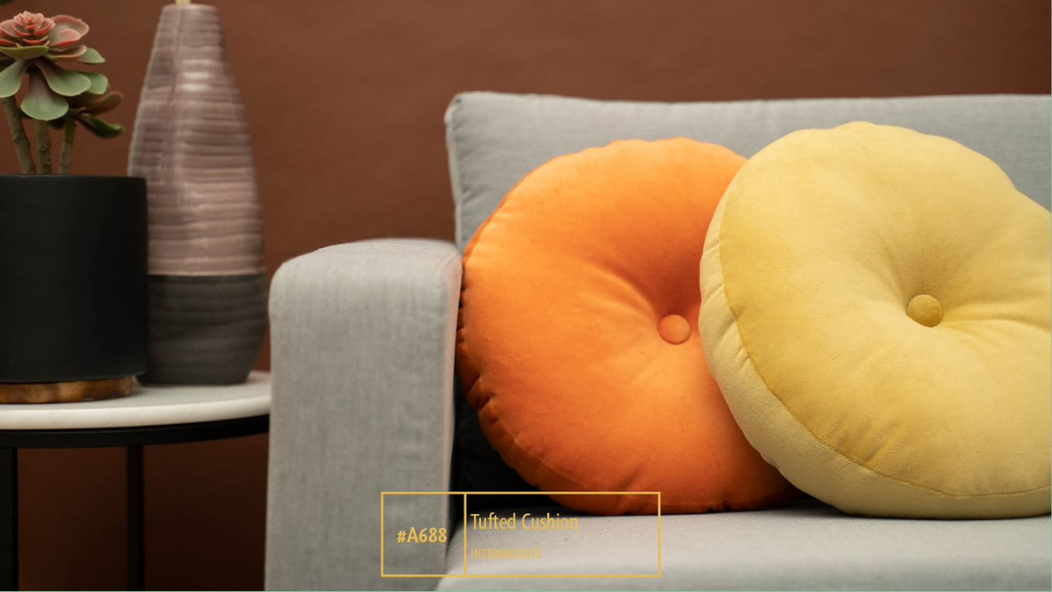 A688 Tufted Cushion Lincraft