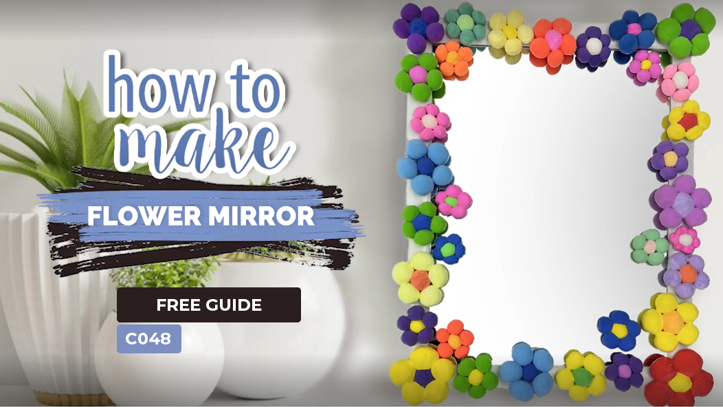 C048 Flower Mirror Lincraft