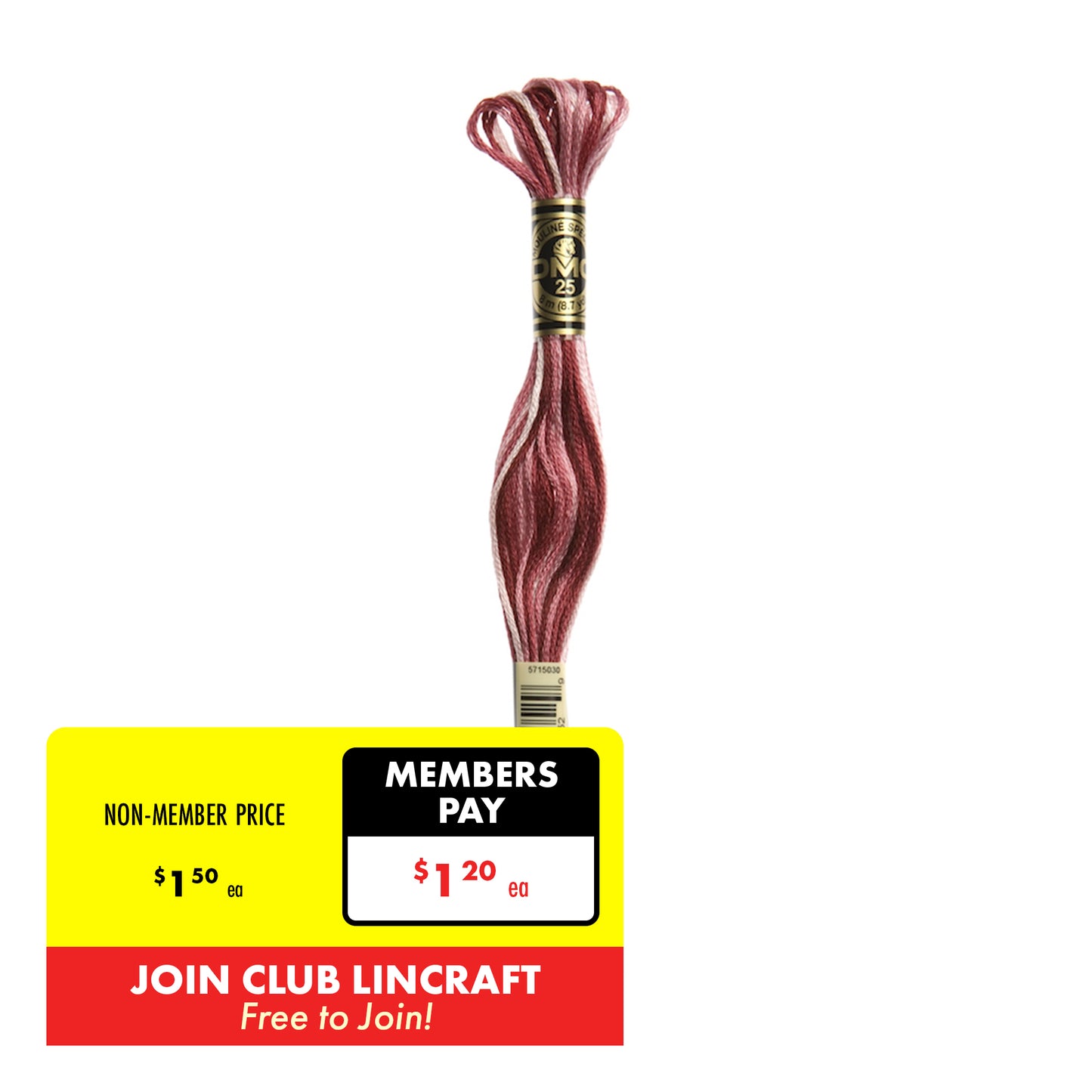 DMC Stranded Cotton Embroidery Thread 1-99