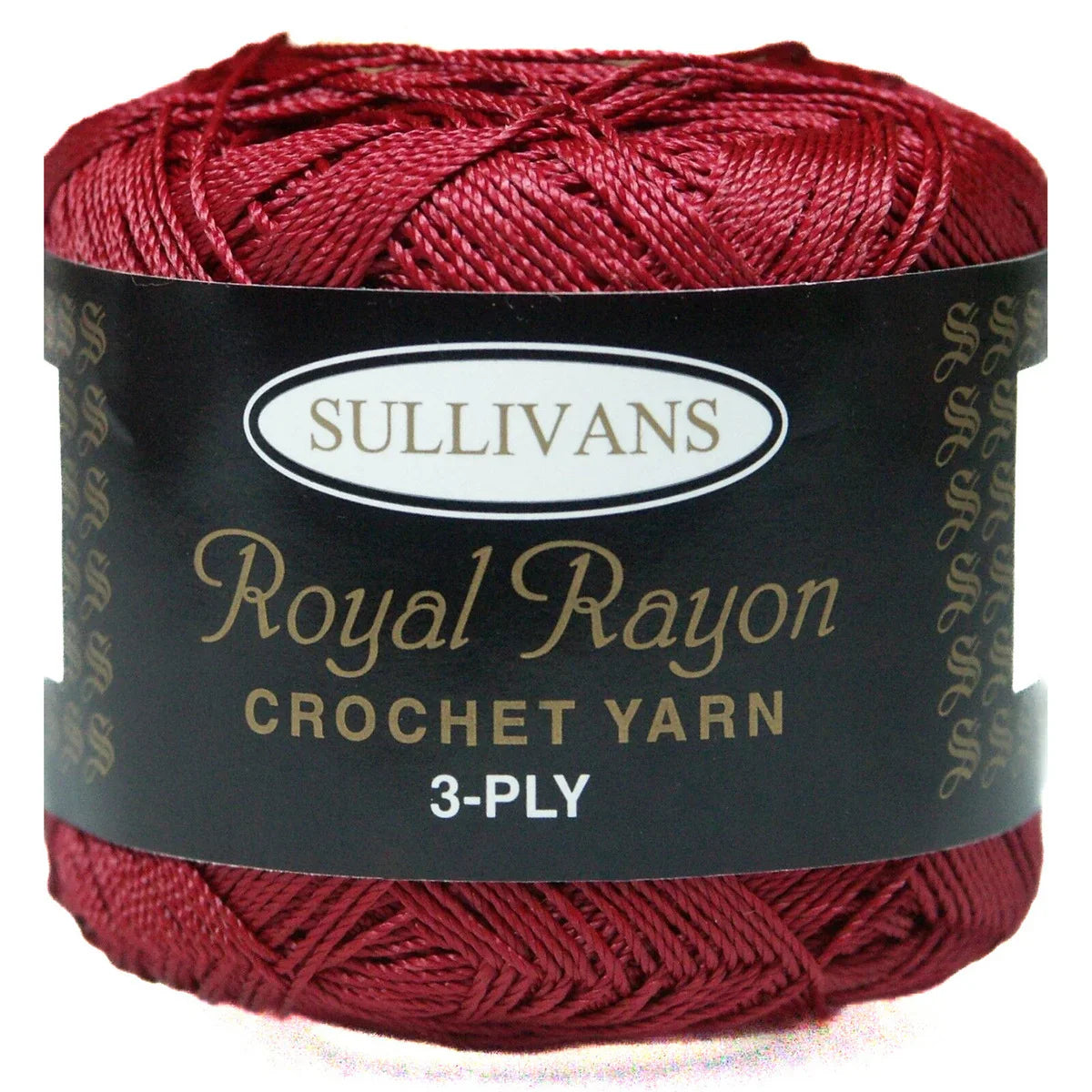 Sullivans 3Ply Crochet & Knitting Yarn, Claret - 100g Royal Rayon Yarn