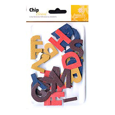 Scrapbook Chipboard, Alphas Upper Case