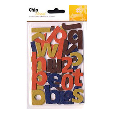 Scrapbook Chipboard Alphas & Numbers