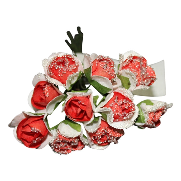 Craft Flower Glass, White/White- Small