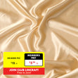 Party Satin Fabric, Gold- Width 150cm