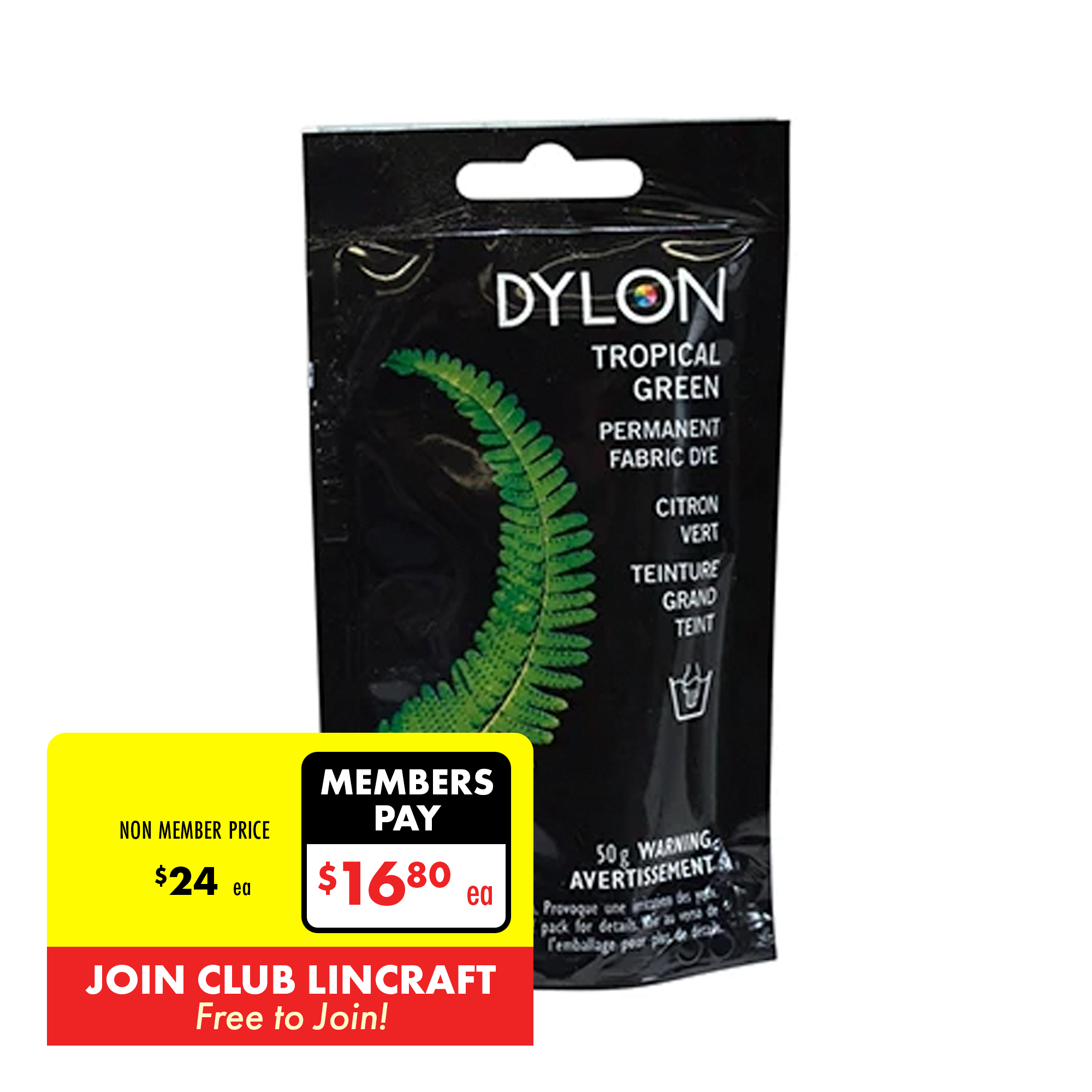 Dylon Fabric Dye: Hand Dye Sachet: 03 Tropical Green – Buttons and Bows  Penzance