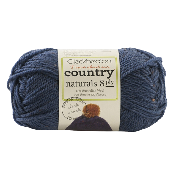 Cleckheaton Country Naturals Yarn 8ply, Natural - 50g