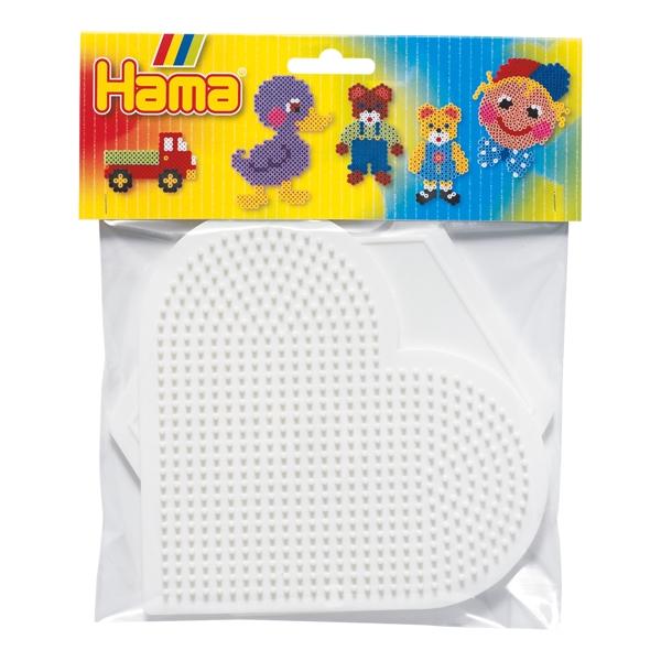 Hama Large Blister Pack, 1 Large Heart & Hexagonal
