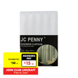 JC Penny Shower Curtain, White- 180cm