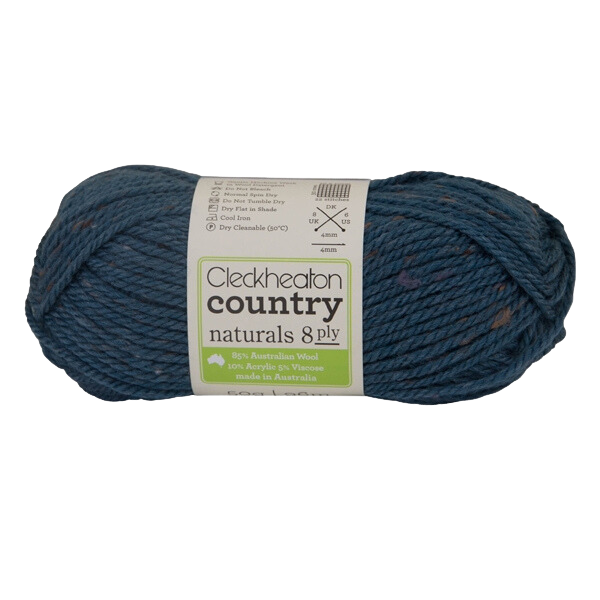 Cleckheaton Country Naturals Yarn 8ply, Natural - 50g