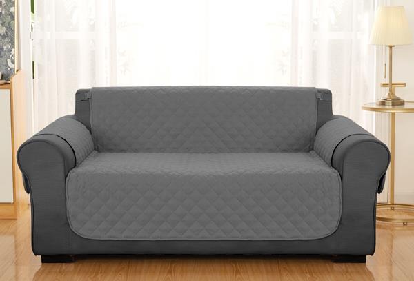 Formr Quilted Sofa Protector - Charcoal