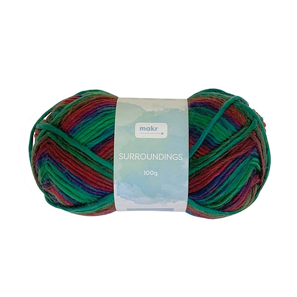 Makr Surroundings Crochet & Knitting Yarn, 100g Acrylic Yarn – Lincraft