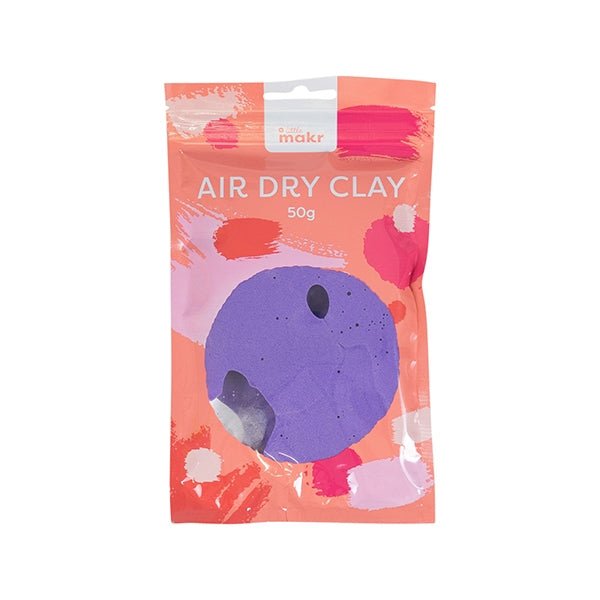Lincraft Air Dry Clay, Red- 50g