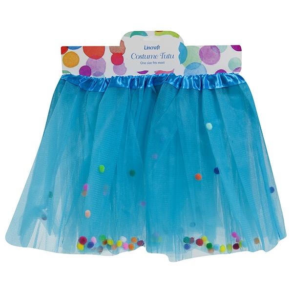 Tutu with Pom Poms, Blue