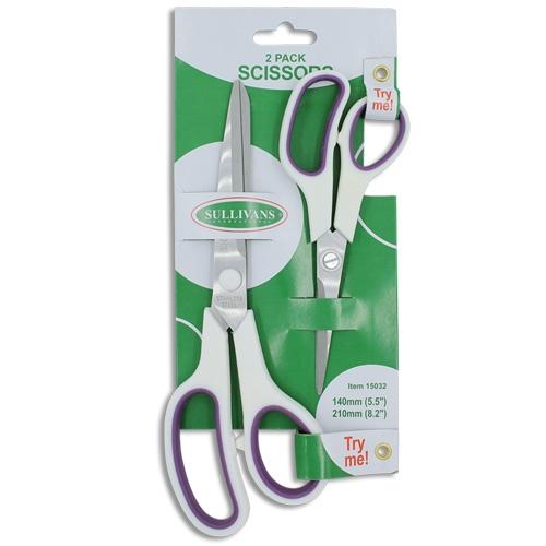Sullivans Multi-Pack Scissor Set, 140 & 210mm- 2pk