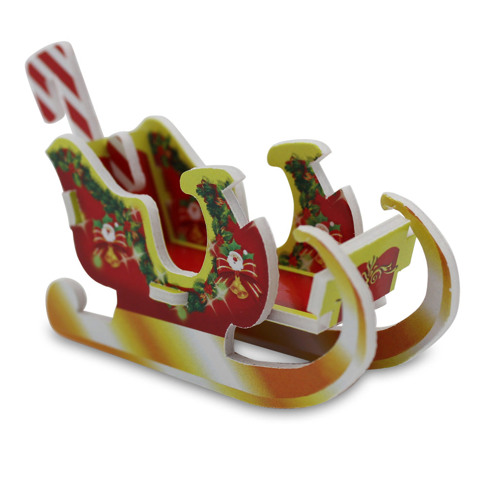 DIY Mini 3D Christmas Ornament, Sleigh