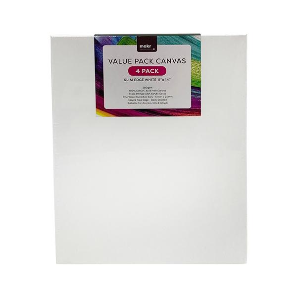 Makr Classic Slim Edge Canvas White