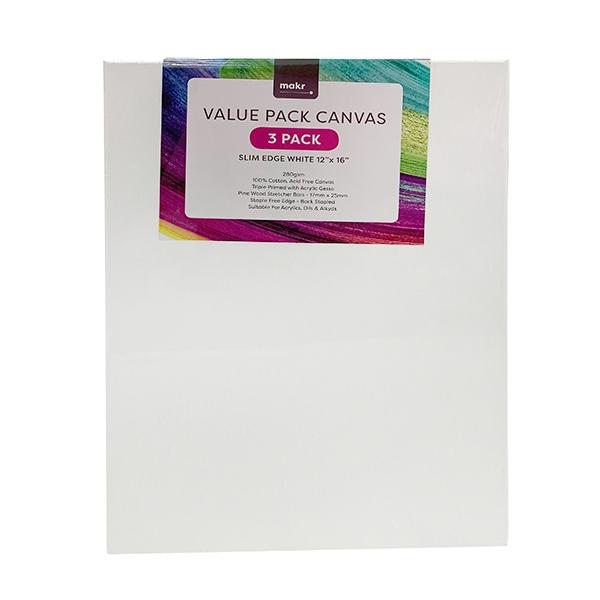 Makr Classic Slim Edge Canvas White