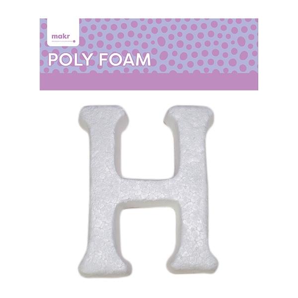 Makr Polyfoam, Uppercase A- 15cm White
