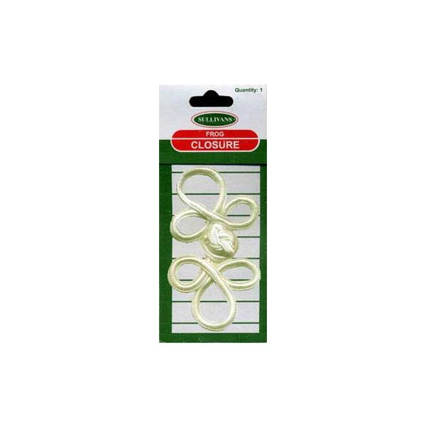Sullivans Frog Closures, Cream- 77 mm x 35 mm
