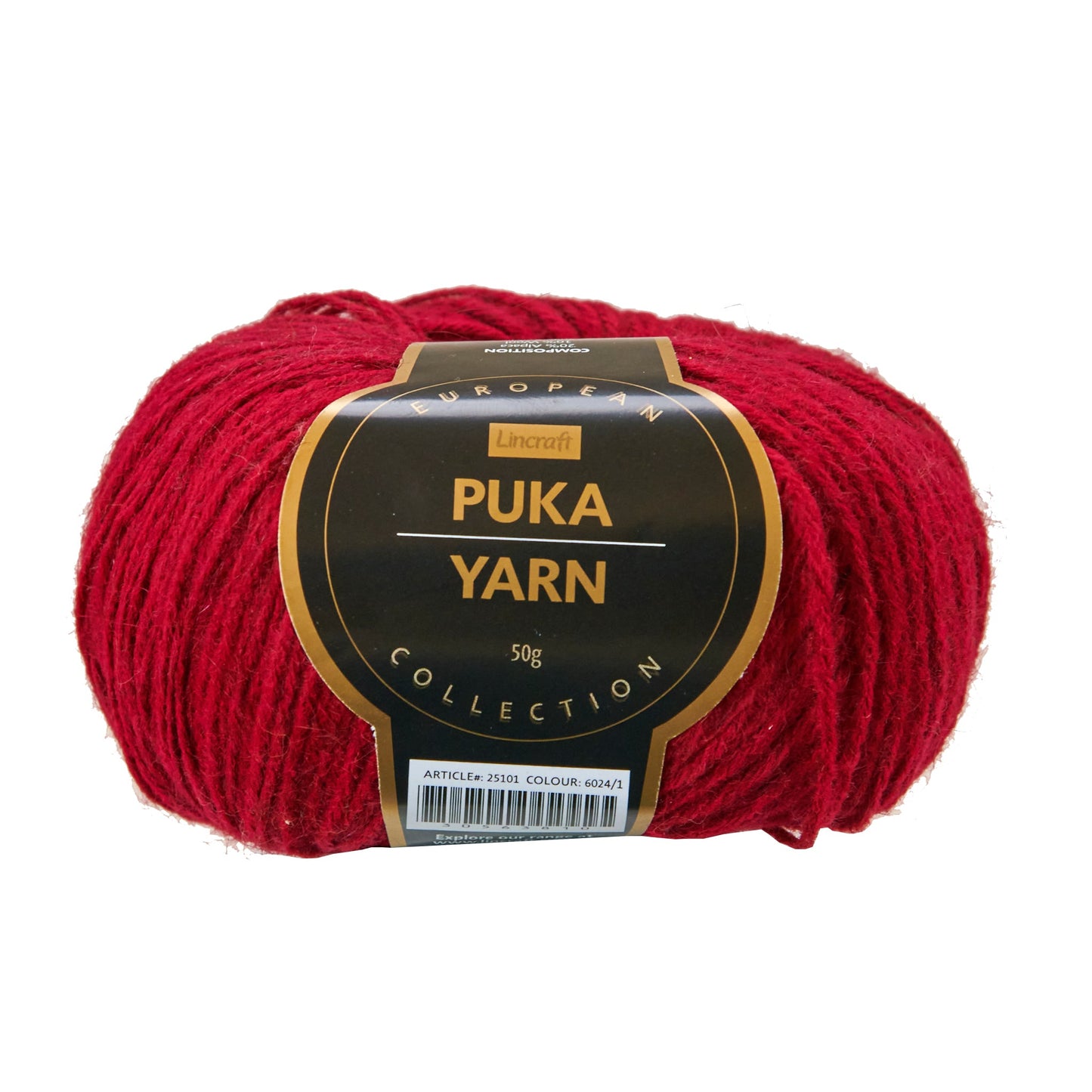 European Collection Puka Yarn, Col 6024- 50g