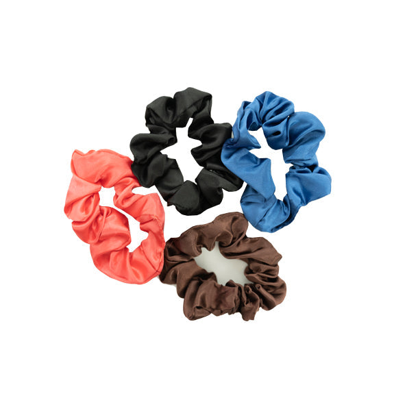 Satin Hair Scrunchies- 4pk