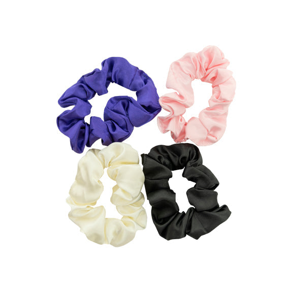 Satin Hair Scrunchies- 4pk
