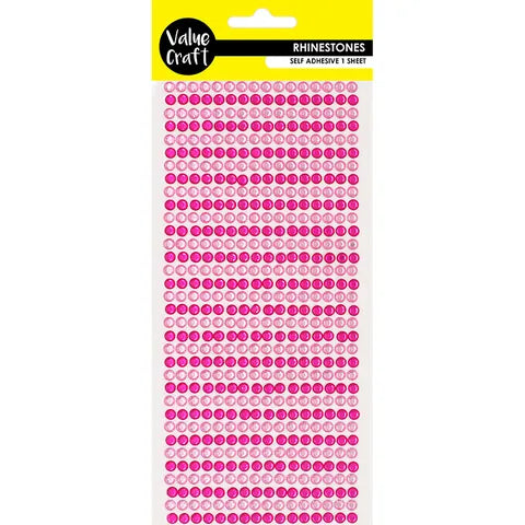 Value Craft Rhinestone Self Adhes - 540pc