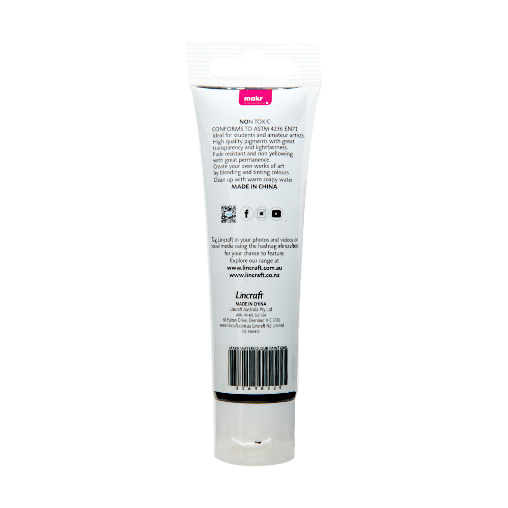 Makr Watercolour Paint Tube, 60ml