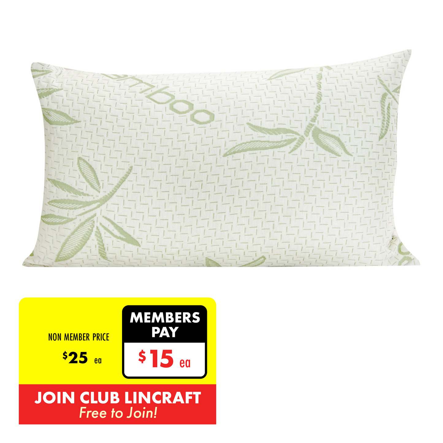 Formr Bamboo Memory Foam Pillow - 40x65cm