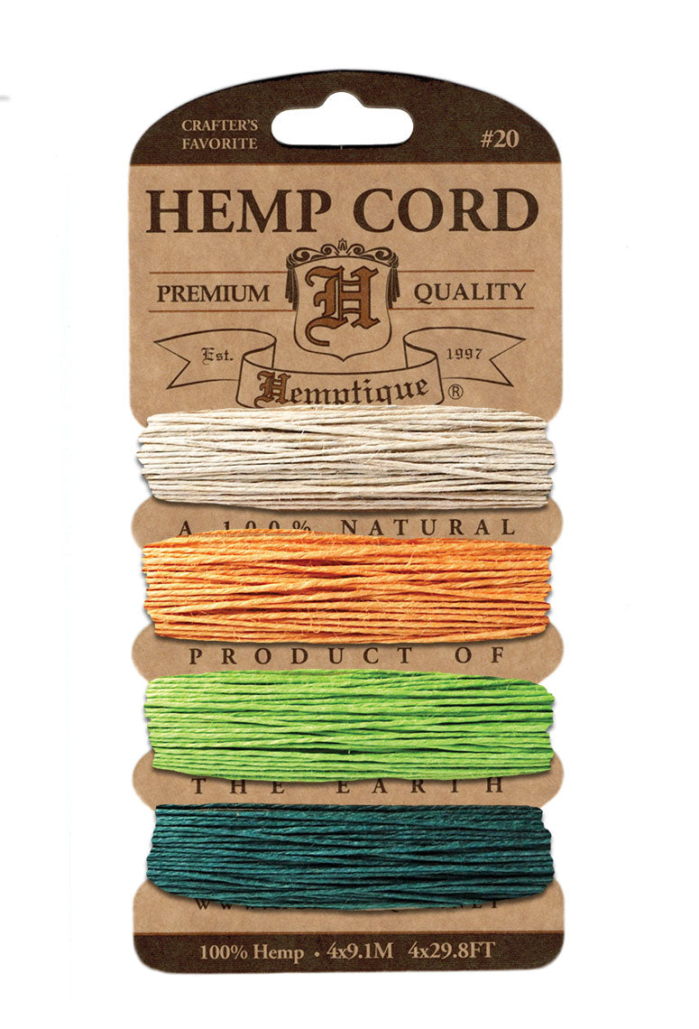 Hemptique Card Cord Set #20, Dream Fields