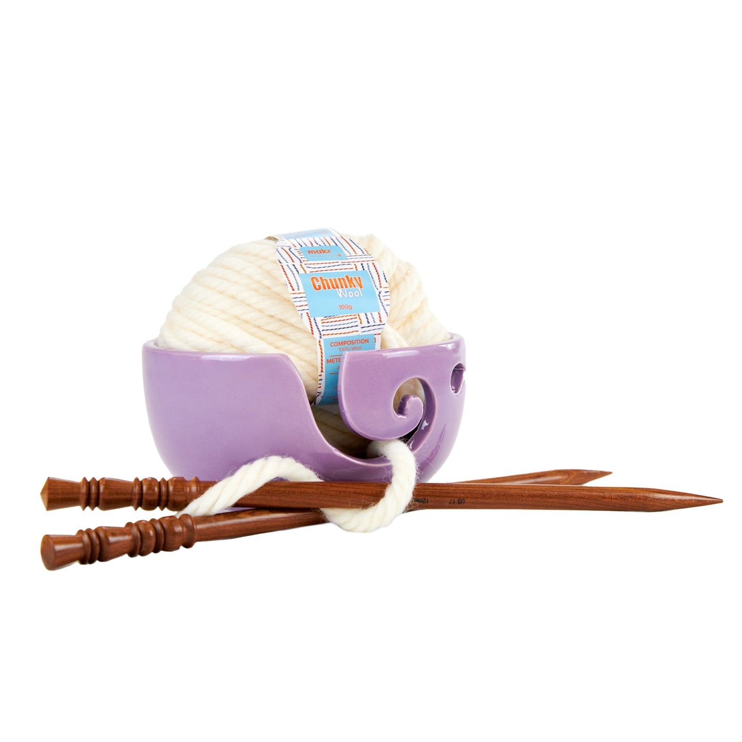 Designer Style Ceramic Yarn Bowl