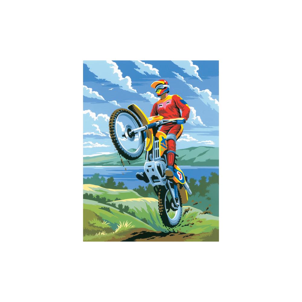 Royal Langnickel Junior Paint By Number Small, Motocross- 8.75x11.75"