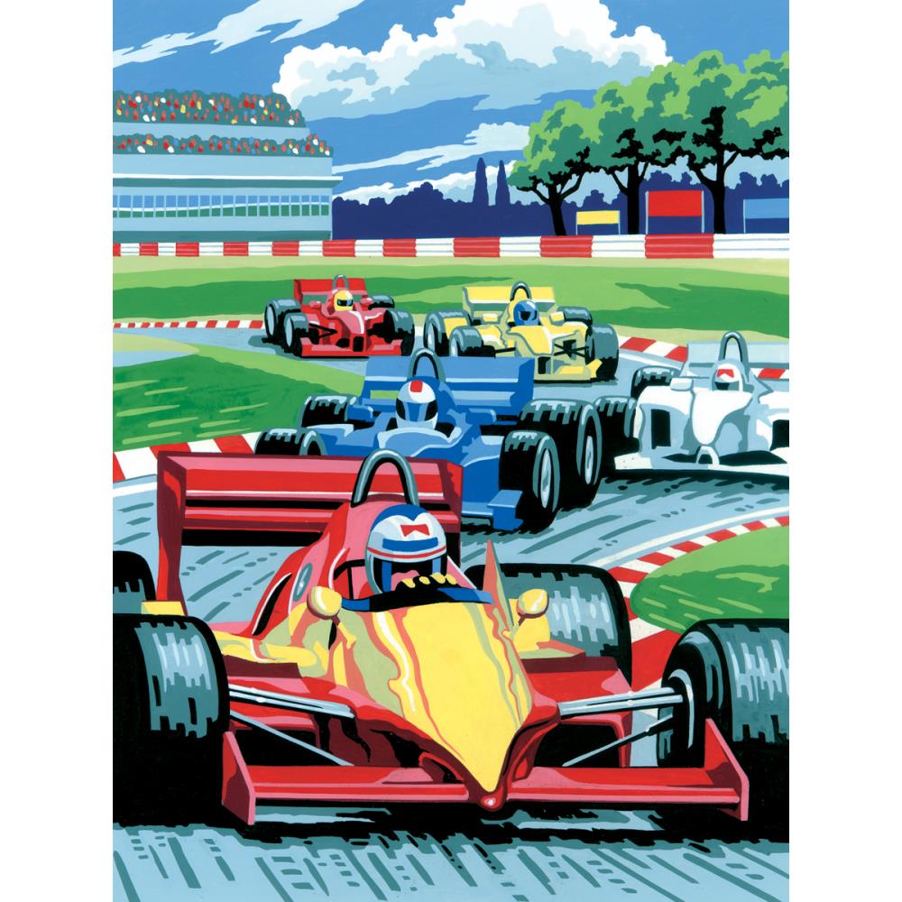 Royal Langnickel Junior Paint By Number Small, Grand Prix- 8.75x11.75"