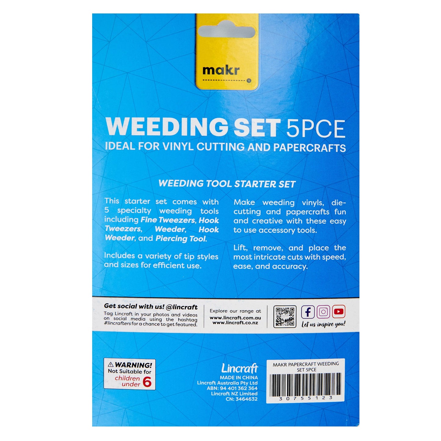 Makr Papercraft Weeding Set 5pce