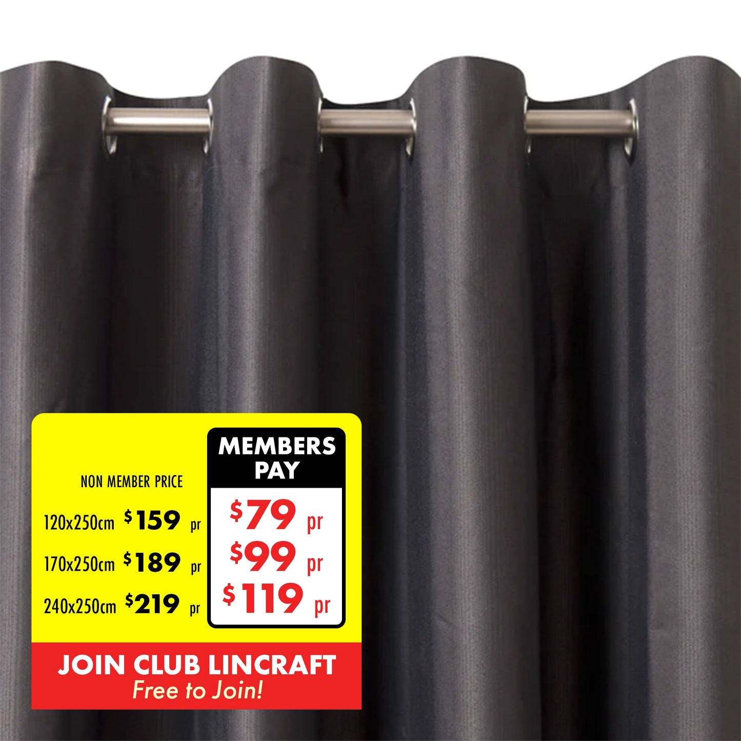 Regency Eyelet Curtain, 250cm Drop