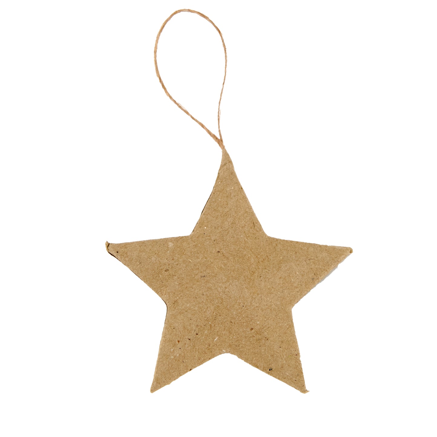 Christmas Paper Mache, Hanging Star- Small