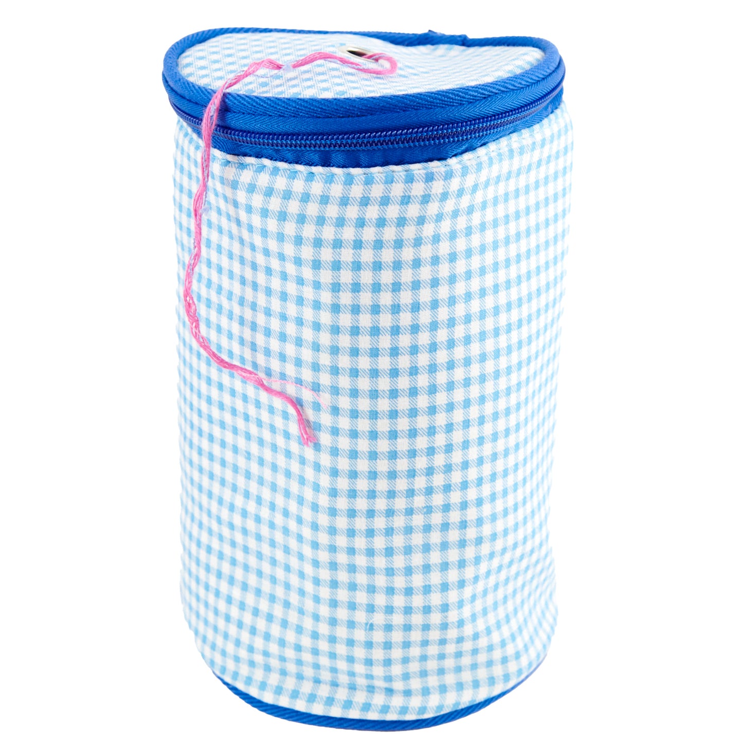 Knitting Tote Bag, Blue- 20.3x13.9cm