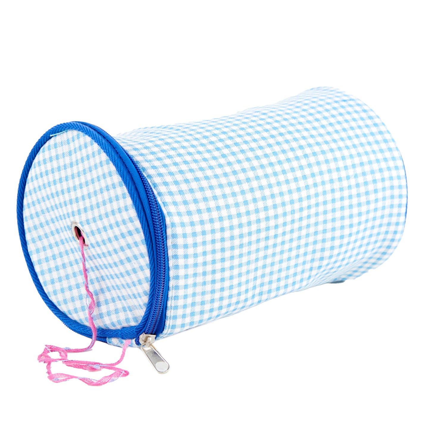 Knitting Tote Bag, Blue- 20.3x13.9cm