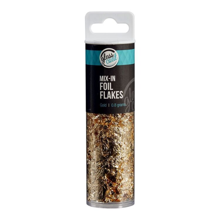 Glass Coat Resin Mix-In Foil Flakes, Gold- 0.8g