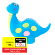 Formr Junior Novelty Cushion, Dinosaur- 40cm