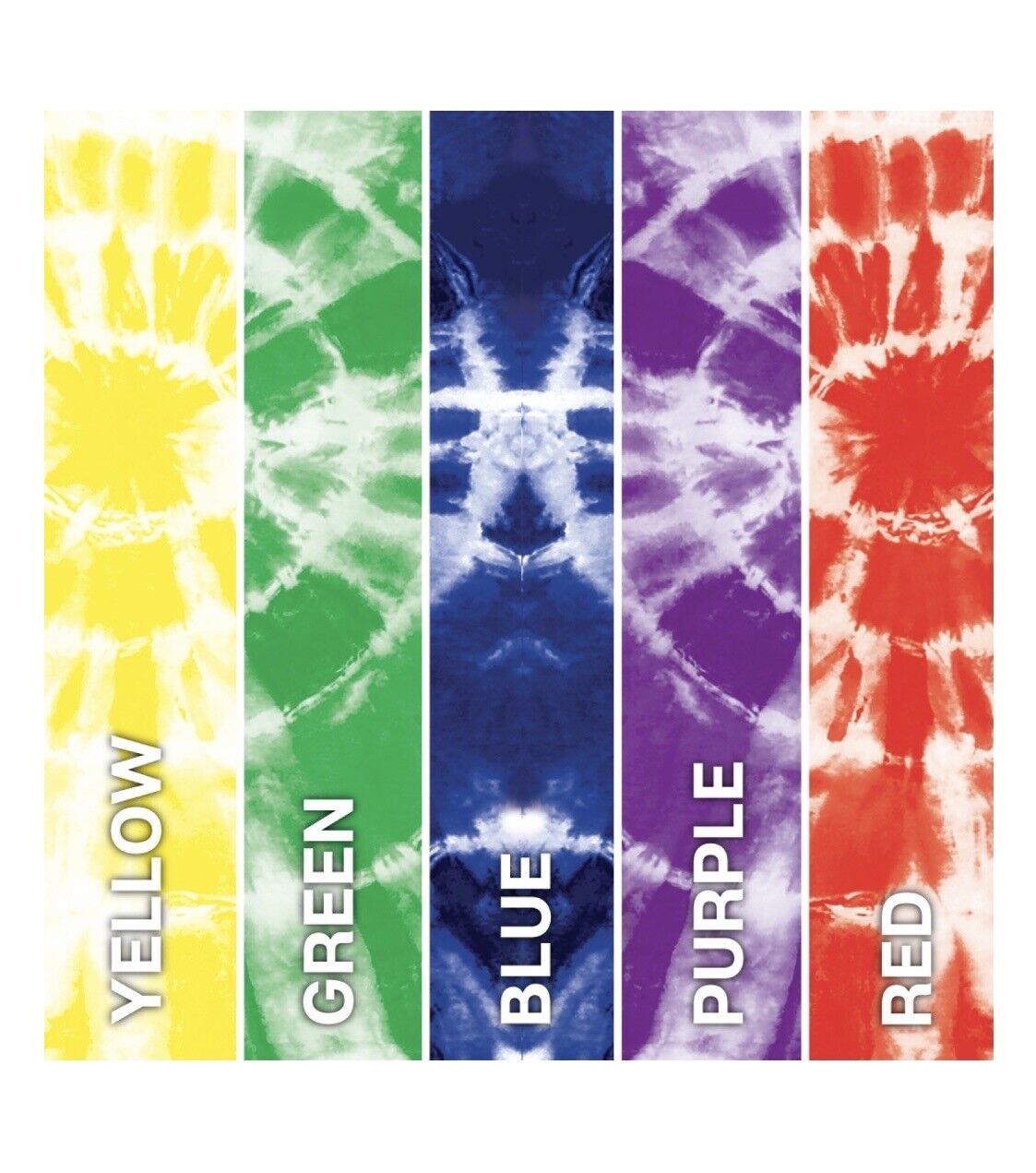 Tulip One Step Tie Dye Kit Jumbo Size Rainbow 8Oz 5Bottles