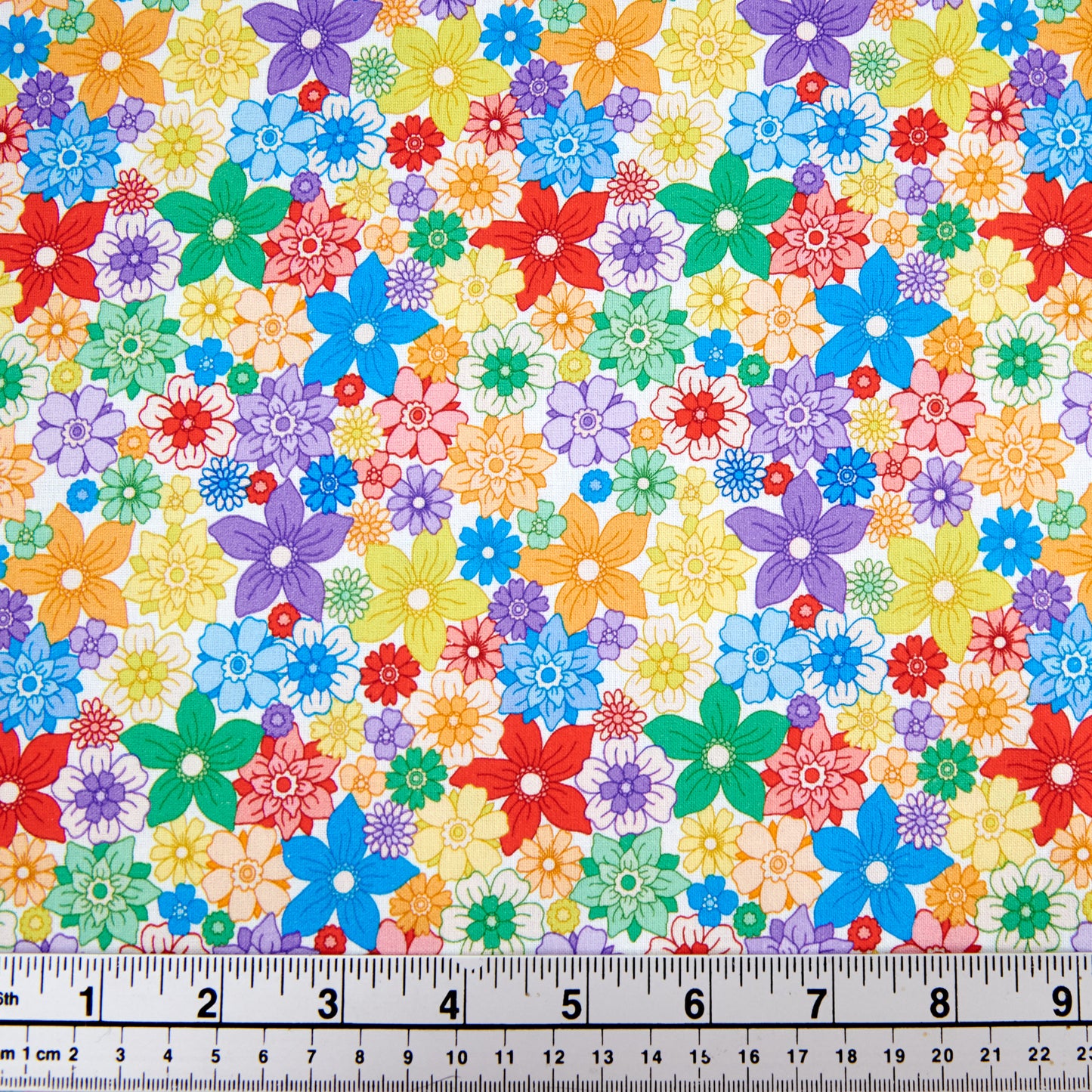 Craft Prints Pride Fabric, Flower Big- Width 112cm