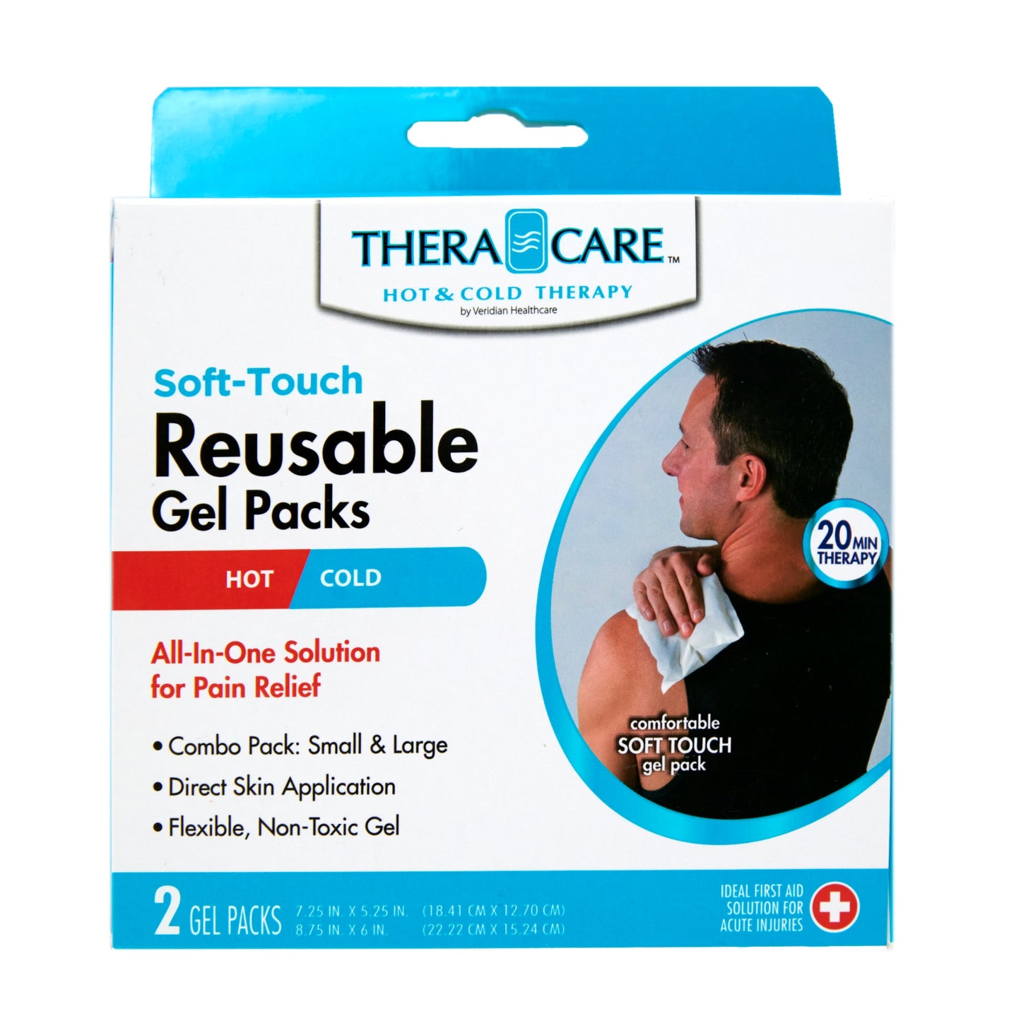Soft Touch Hot And Cold Reusable Gel Packs- 2pk