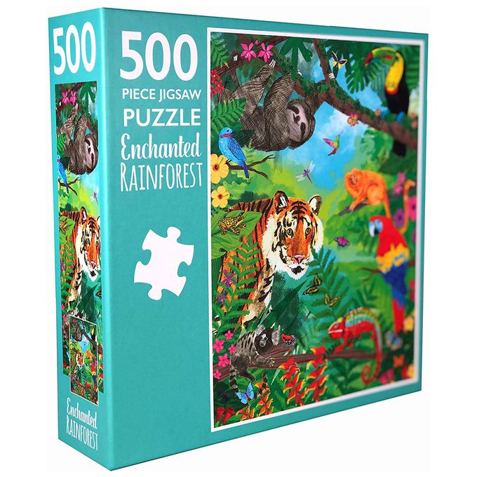 500-Piece Jigsaw Puzzle, Enchanted Rainforest