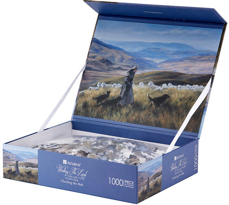 Ashdene 1000-Piece Jigsaw Puzzle Working the Land Checking the Mob