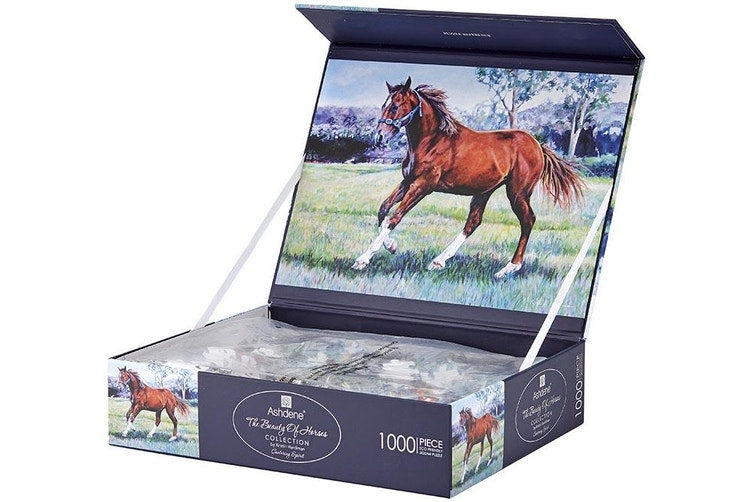 Ashdene 1000-Piece Jigsaw Puzzle Beauty of Horses Cantering
