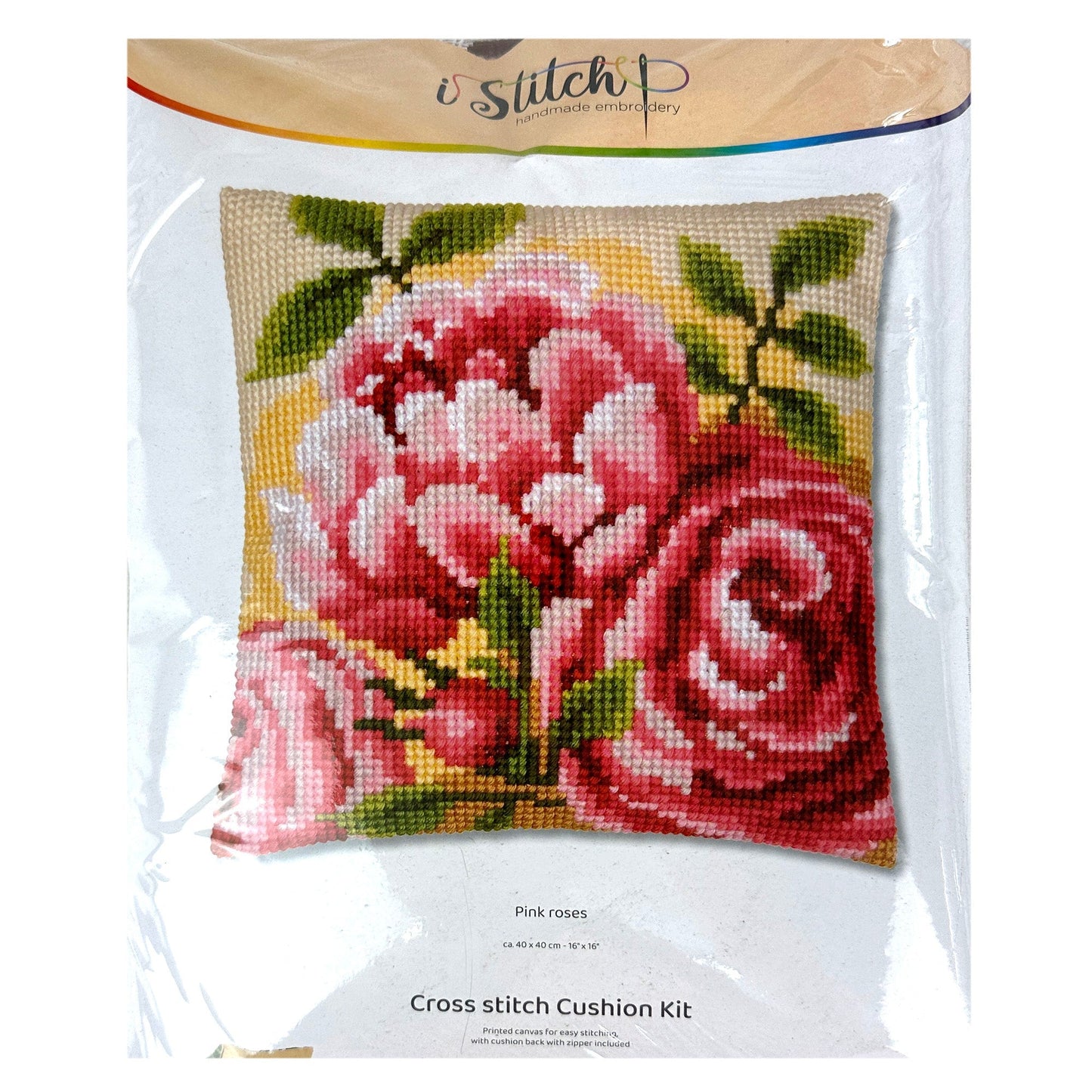 Cross Stitch Cushion Kit, 40x40cm