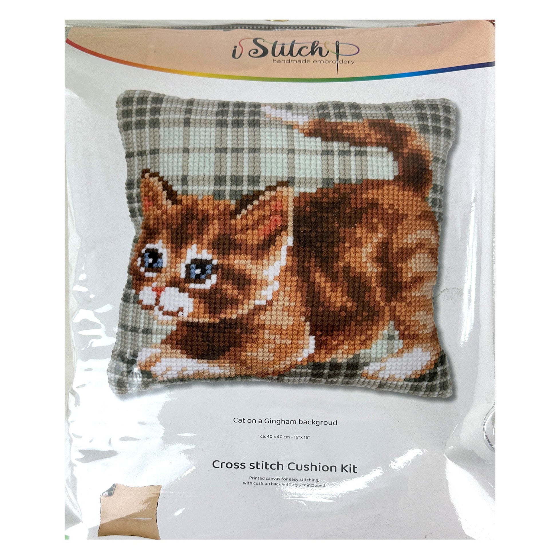 Cross Stitch Cushion Kit, 40x40cm