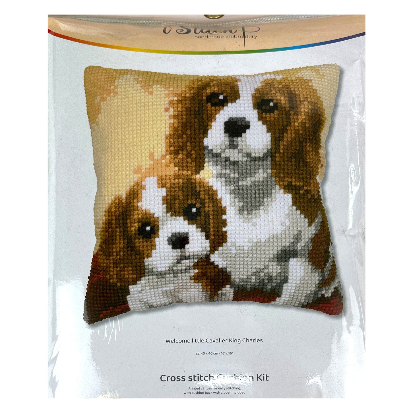 Cross Stitch Cushion Kit, 40x40cm