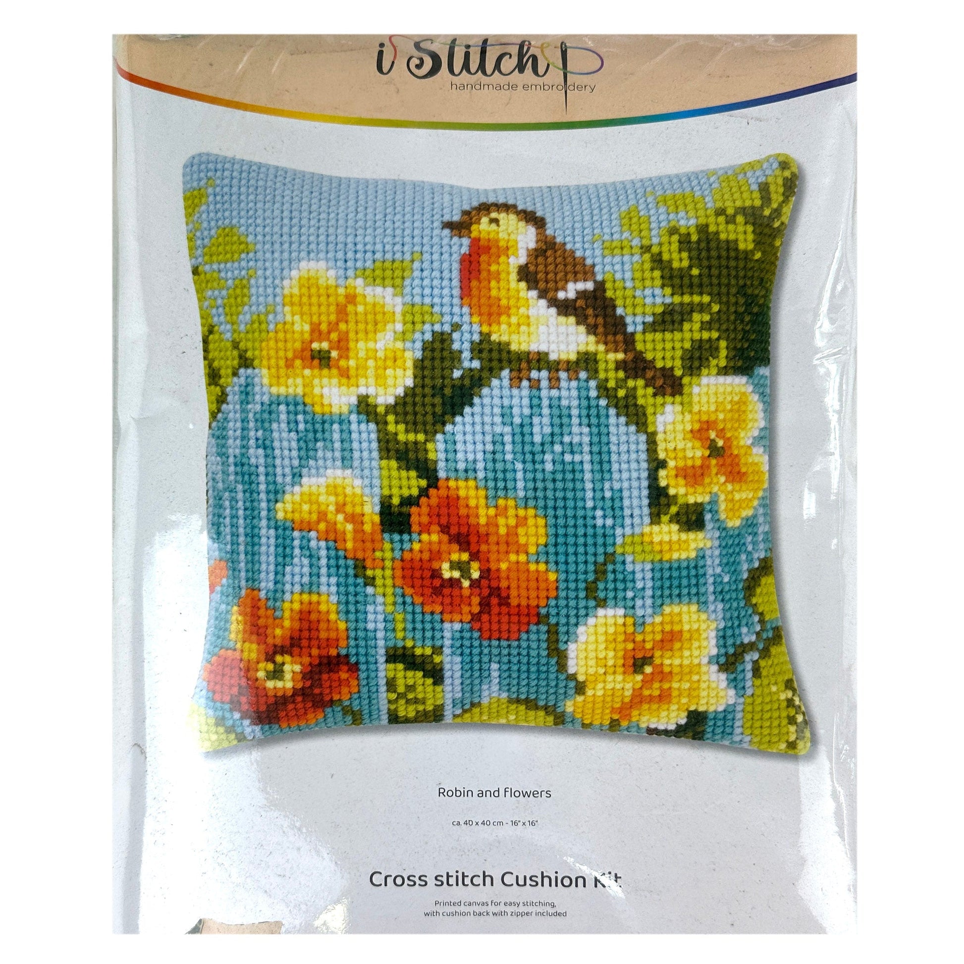 Cross Stitch Cushion Kit, 40x40cm